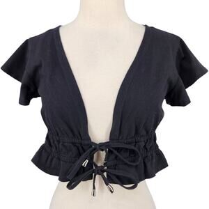Princess Polly Cropped Open Front Top